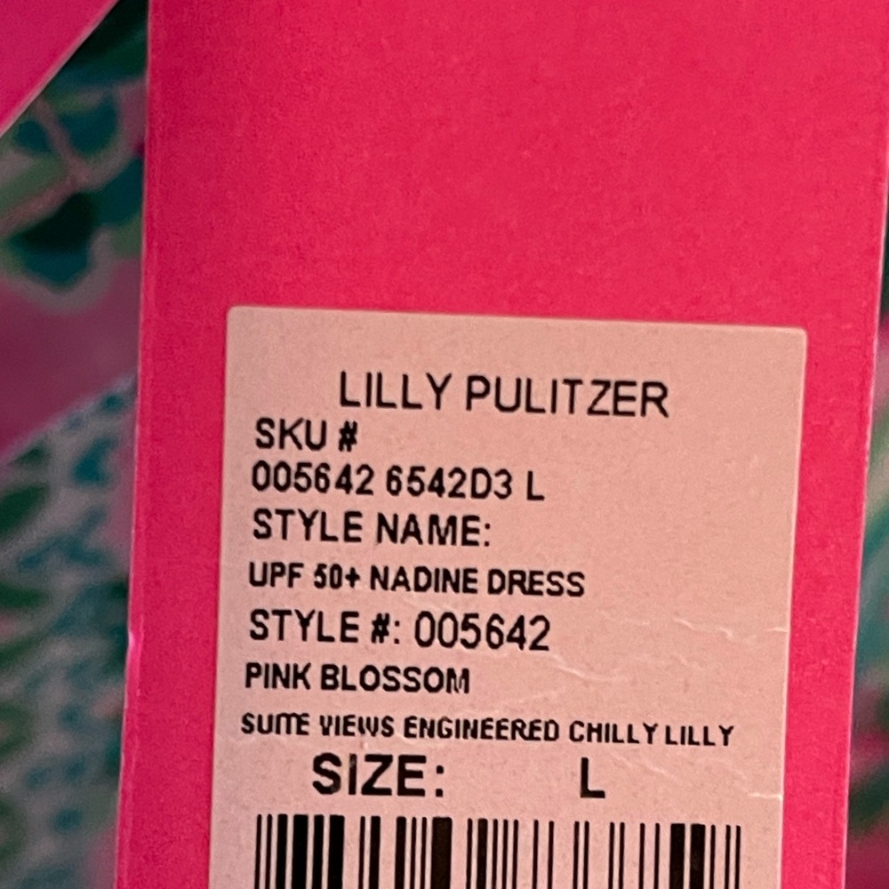 Lilly Pulitzer Pink Blossom Dress Nadine Dress - Picture 2 of 2